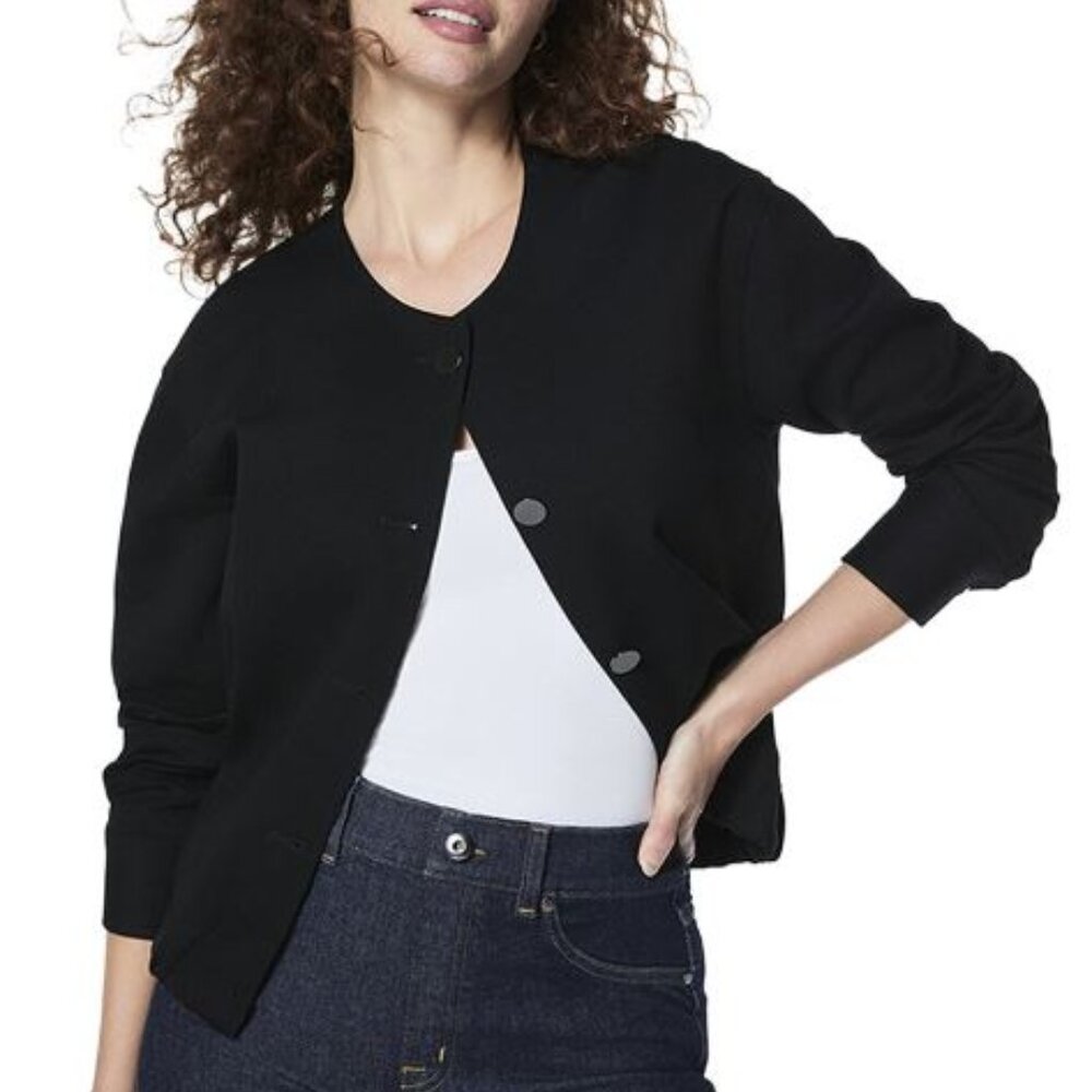 Spanx Ponte Femme Bomber Jacket | NWT | Size Small | MSRP‎ $238!